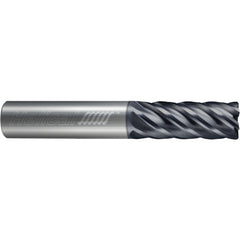 ‎6 Flute - Corner Radius - 0.2500″ (1/4) Cutter DIA × 0.2500″ (1/4) Shank DIA × 0.0100″ Radius × 0.5000″ (1/2) LOC × 2.5000″ (2-1/2) OAL  - APLUS Coated