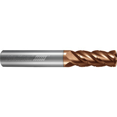 ‎4 Flute - Feed Mill - 0.2500″ (1/4) Cutter DIA × 0.2500″ (1/4) Shank DIA × 0.5000″ (1/2) LOC × 2.5000″ (2-1/2) OAL  - TPLUS Coated