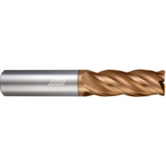 ‎4 Flute - Corner Radius - 0.1250″ (1/8) Cutter DIA × 0.1250″ (1/8) Shank DIA × 0.0150″ (1/64) Radius × 0.5000″ (1/2) LOC × 2.5000″ (2-1/2) OAL  - TPLUS Coated