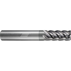 ‎5 Flute - Corner Radius - 0.1875″ (3/16) Cutter DIA × 0.2500″ (1/4) Shank DIA × 0.0300″ Radius × 0.3750″ (3/8) LOC × 2.5000″ (2-1/2) OAL  - NPLUS Coated
