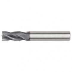 1x1x4x7 4FL Square Carbide End Mill-Weldon Shank-TiAlN - Benchmark Tooling