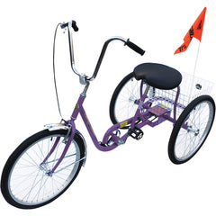 Standard Industrial Bicycle 250lb Purple - Exact Industrial Supply