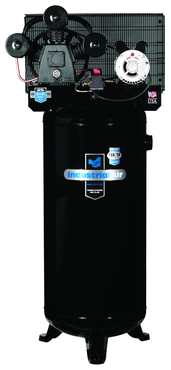 60 Gal. Single Stage Air Compressor, Vertical, Hi-Flo, Cast Iron, 155 PSI - Benchmark Tooling