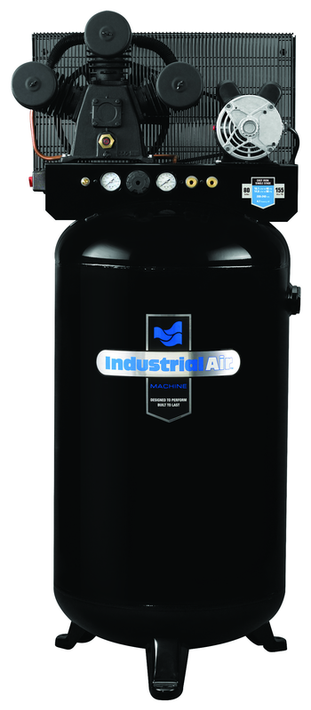 80 Gal. Single Stage Air Compressor, Stationary - Benchmark Tooling