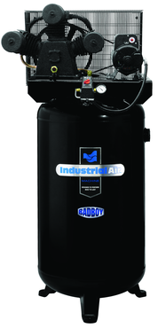 80 Gal. Single Stage Air Compressor, Vertical, Super Hi-Flo, 155 PSI - Benchmark Tooling