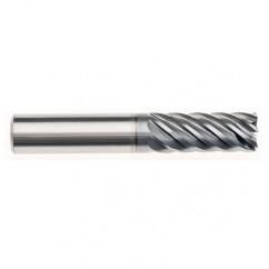 6mm x 6mm x 18mm x 63mm x 7 Flute  Square 3xD Pow-R-Path Mill AlCRNX Coated-Series IPT7-SQ - Benchmark Tooling