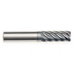 6mm x 6mm x 18mm x 63mm x 7 Flute  Square 3xD Pow-R-Path Mill AlCRNX Coated-Series IPT7-SQ - Benchmark Tooling