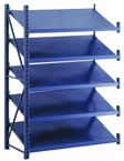 52 x 24 x 78" - Welded Frame Single Tilt Shelving Add-On Unit (Gray) - Benchmark Tooling