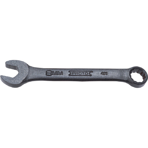 ‎Proto Black Oxide Metric Short Combination Wrench 8 mm - 12 Point - Benchmark Tooling