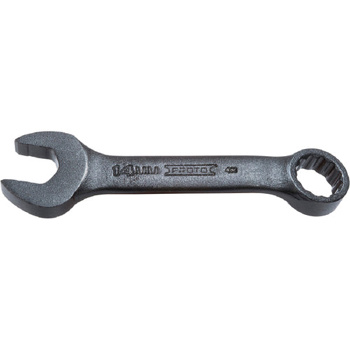 ‎Proto Black Oxide Metric Short Combination Wrench 14 mm - 12 Point - Benchmark Tooling