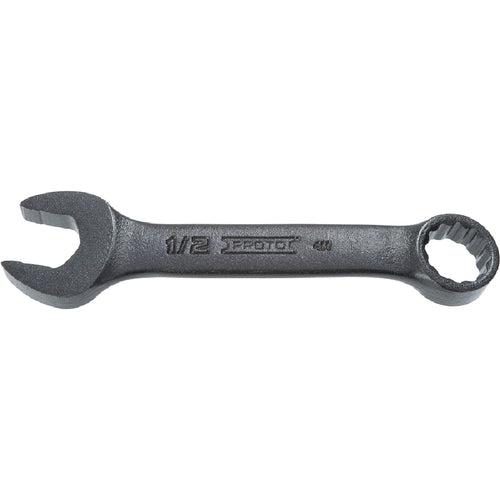 ‎Proto Black Oxide Short Combination Wrench 1/2″ - 12 Point - Benchmark Tooling