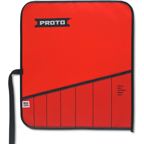 Proto Red Canvas 5-Pocket Tool Roll - Benchmark Tooling