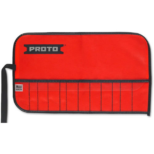 Proto Red Canvas 12-Pocket Tool Roll - Benchmark Tooling