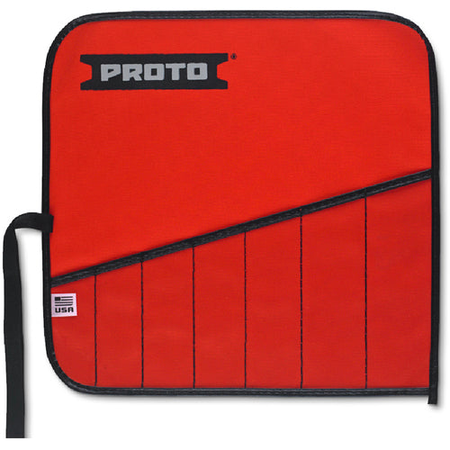 Proto Red Canvas 7-Pocket Tool Roll - Benchmark Tooling