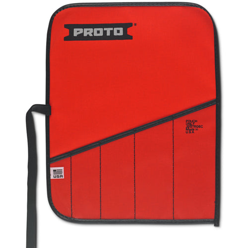 Proto Red Canvas 5-Pocket Tool Roll - Benchmark Tooling