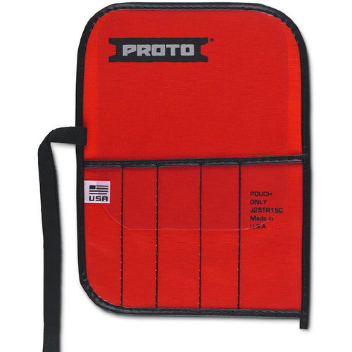 Proto Red Canvas 5-Pocket Tool Roll - Benchmark Tooling