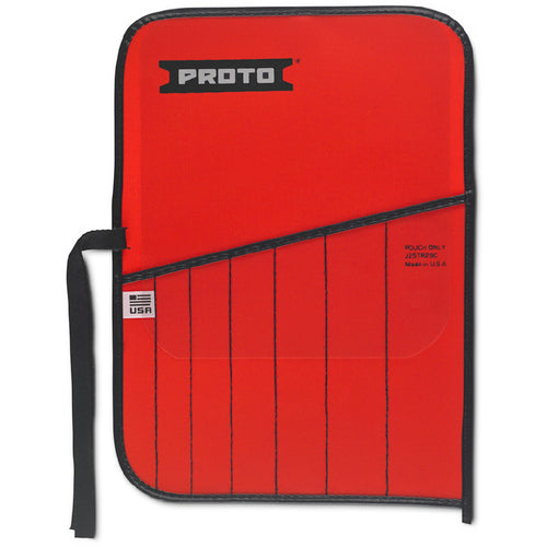 Proto Red Canvas 7-Pocket Tool Roll - Benchmark Tooling