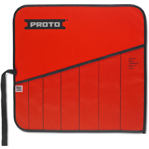 Proto Red Canvas 7-Pocket Tool Roll - Benchmark Tooling