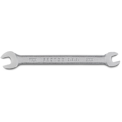 Proto Satin Open-End Wrench - 6 mm × 7 mm - Benchmark Tooling