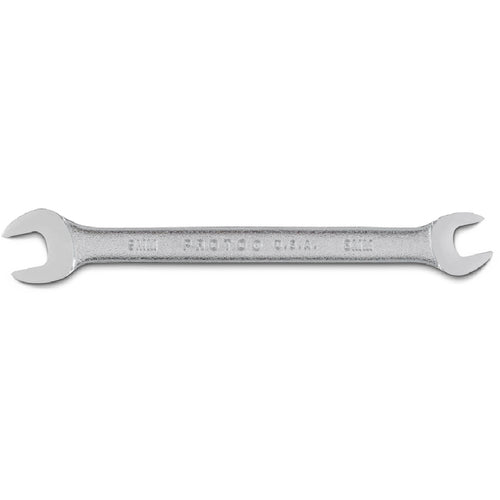 Proto Satin Open-End Wrench - 8 mm × 9 mm - Benchmark Tooling