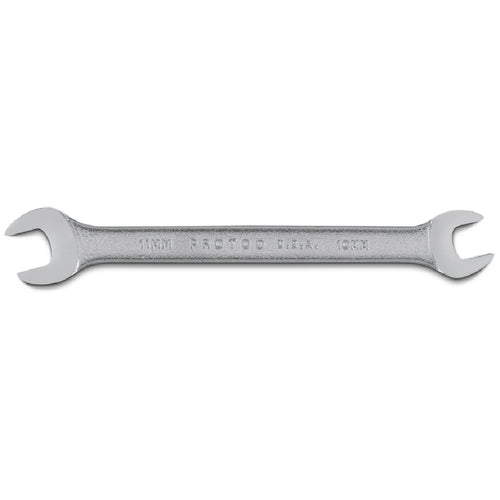 Proto Satin Open-End Wrench - 10 mm × 11 mm - Benchmark Tooling