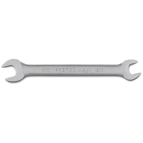 Proto Satin Open-End Wrench - 12 mm × 13 mm - Benchmark Tooling