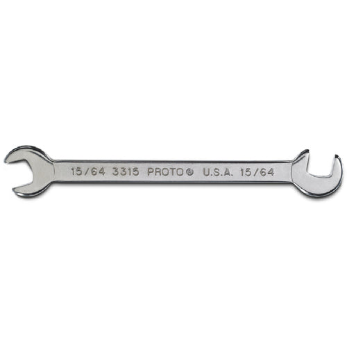 Proto Short Satin Angle Open-End Wrench - 15/64″ - Benchmark Tooling