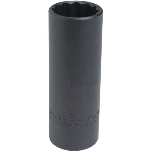 ‎Proto 1/2″ Drive Black Oxide Deep Socket 7/8″ - 12 Point - Benchmark Tooling