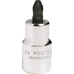 Proto 1/2″ Drive Phillips Screwdriver Bit Socket - # 2 - Benchmark Tooling