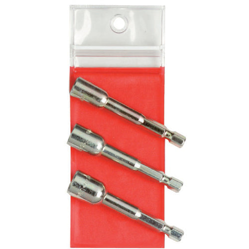‎Proto 3 Piece Nut Setter Set - 1/4″ Hex Shank - Benchmark Tooling