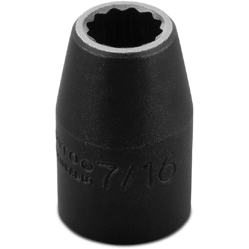 ‎Proto 1/2″ Drive Impact Socket 7/16″ - 12 Point - Benchmark Tooling