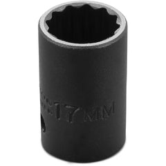 ‎Proto 1/2″ Drive Thin Wall Impact Socket 17 mm - 12 Point - Benchmark Tooling