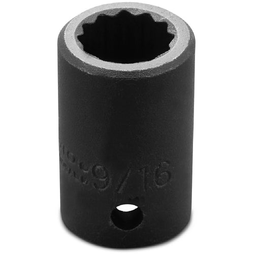 ‎Proto 1/2″ Drive Impact Socket 9/16″ - 12 Point - Benchmark Tooling