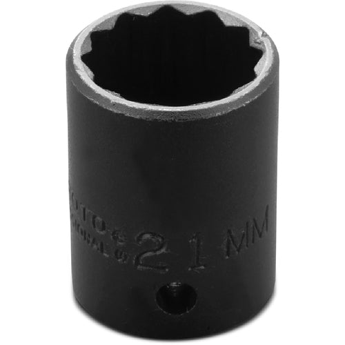 ‎Proto 1/2″ Drive Thin Wall Impact Socket 21 mm - 12 Point - Benchmark Tooling