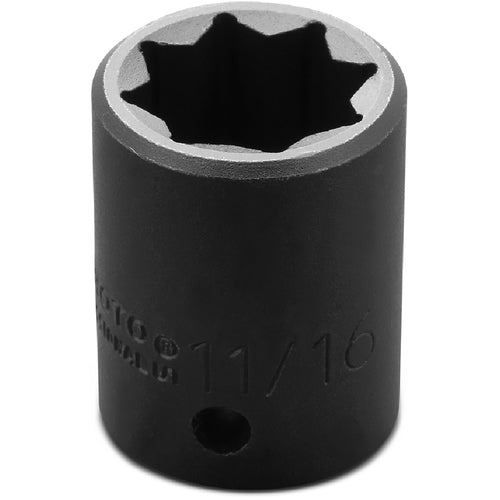 ‎Proto 1/2″ Drive Impact Socket 11/16″ - 8 Point - Benchmark Tooling