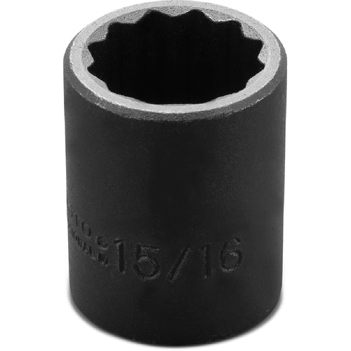 ‎Proto 1/2″ Drive Impact Socket 15/16″ - 12 Point - Benchmark Tooling