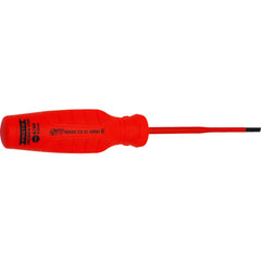 Proto VDE Insulated Cabinet Screwdriver- 5/32 × 4″ - Benchmark Tooling