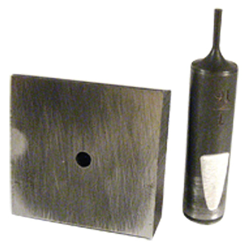 Punch & Die Set for Bench Punch - 7/64″ Round Shape - Benchmark Tooling