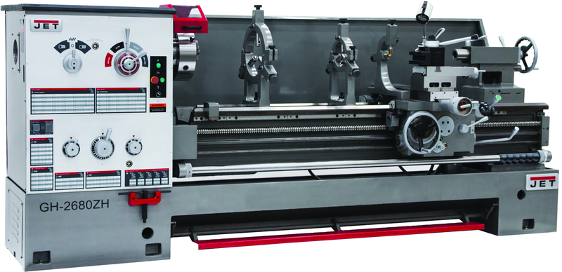 GH-2680ZH, 4-1/8" Spindle Bore Geared Head Lathe - Benchmark Tooling