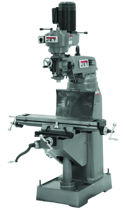 JVM-836-1, 8" x 36" Table, R-8 Taper, 1-1/2HP, 1Ph, 115/230V - Benchmark Tooling