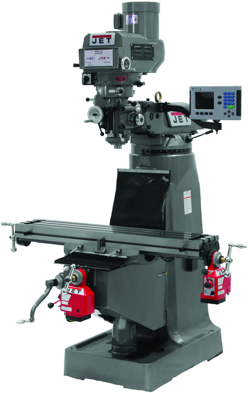 JTM-4VS-1 Mill With 3-Axis ACU-RITE 200S DRO (Quill) With X and Y-Axis Powerfeeds - Benchmark Tooling