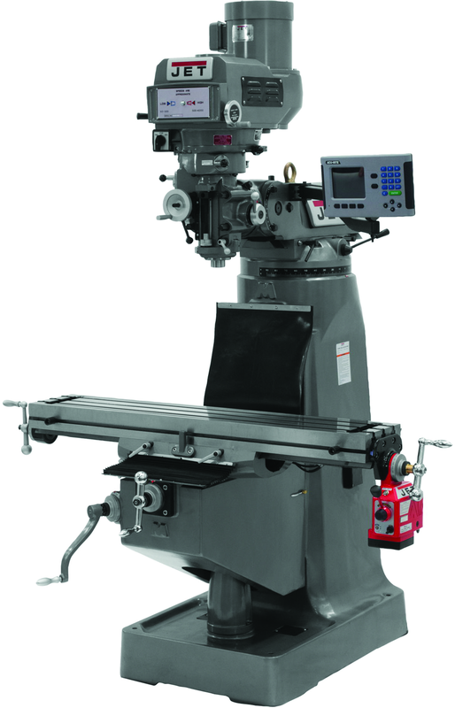 JTM-4VS Mill With ACU-RITE 200S DRO With X-Axis Powerfeed - Benchmark Tooling