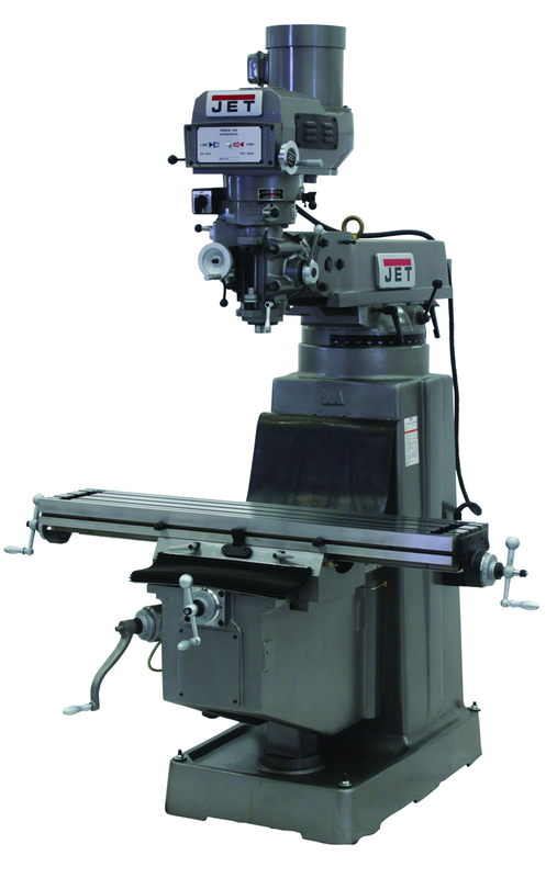 JTM-1050 Mill With 3-Axis ACU-RITE 200S DRO (Quill) With X and Y-Axis Powerfeeds - Benchmark Tooling