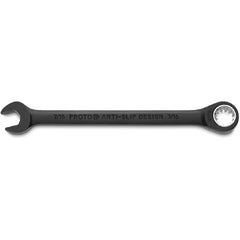 Proto Black Chrome Combination Non-Reversible Ratcheting Wrench 7/16″ - Spline - Benchmark Tooling