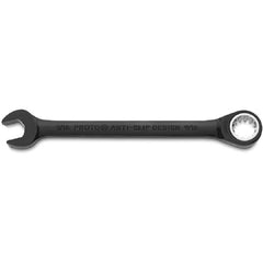 Proto Black Chrome Combination Non-Reversible Ratcheting Wrench 9/16″ - Spline - Benchmark Tooling