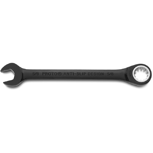 Proto Black Chrome Combination Non-Reversible Ratcheting Wrench 5/8″ - Spline - Benchmark Tooling