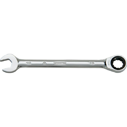 ‎Proto Full Polish Combination Non-Reversible Ratcheting Wrench 13 mm - 12 Point - Benchmark Tooling