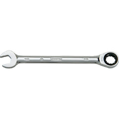 ‎Proto Full Polish Combination Non-Reversible Ratcheting Wrench 16 mm - 12 Point - Benchmark Tooling