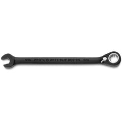 Proto Black Chrome Combination Reversible Ratcheting Wrench 5/16″ - Spline - Benchmark Tooling