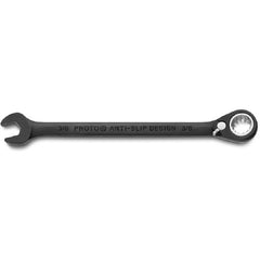 Proto Black Chrome Combination Reversible Ratcheting Wrench 3/8″ - Spline - Benchmark Tooling